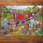 Gibsons - Canal Boat Blooms - 1000 Piece Jigsaw Puzzle