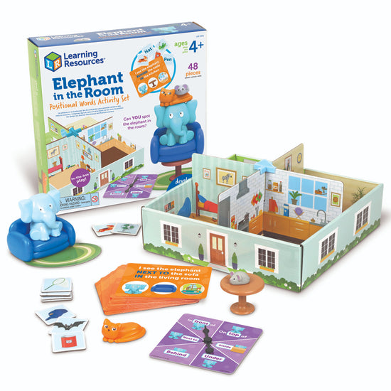 Learning Resources - Elephant In The Room Positional Words Activty Set