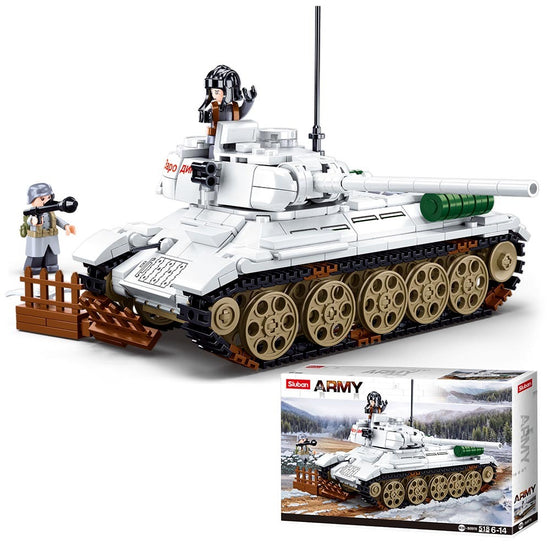 Sluban - WWII - T-34/85 Medium Tank - 518pcs