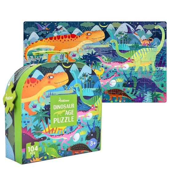 Mideer - Gift Box Puzzle - Dinosaur Age - 104pcs