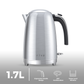 Riva Stainless Steel Kettle 1.7L Brushed Silver RVSK001