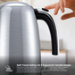 Riva Stainless Steel Kettle 1.7L Brushed Silver RVSK001