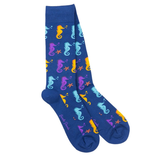 Swole Panda Seahorse Bamboo Socks 3 Pairs 4-7