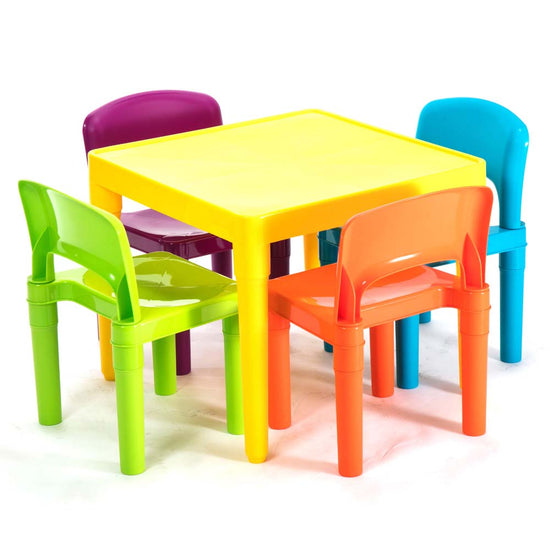 Playroom By Greenbean - Childrens Furniture - Table & 4 Multi-Coloured Chairs