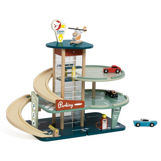 Classic World - Vintage Wooden Parking Garage