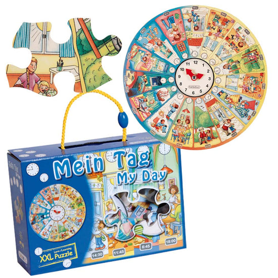 Beleduc - XXL Learning Puzzle - My Day - 48pcs