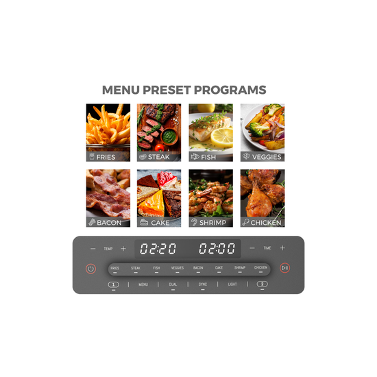 Riva 11L Dual Pro Smart Digital Air Fryer RVAF003