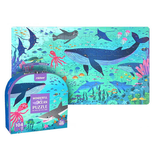 Mideer - Gift Box Puzzle - Wonderful Ocean - 104pcs