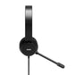 Port Connect USB Headset 1.8m Cable with Mic and Padded/Soft Cushions Black