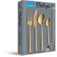 Amefa Manille Gold Cutlery Set, 16pc 9035VUVG17B78