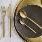Amefa Manille Gold Cutlery Set, 16pc 9035VUVG17B78