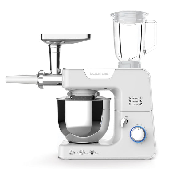 Taurus Kitchen Machine With Jug Blender And Meat Mincer White 5.2L 1000W Cuina Mestre 913600A