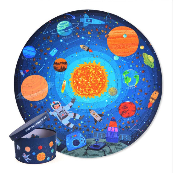Mideer - Round Puzzle - Wondering Through Space - 150pcs