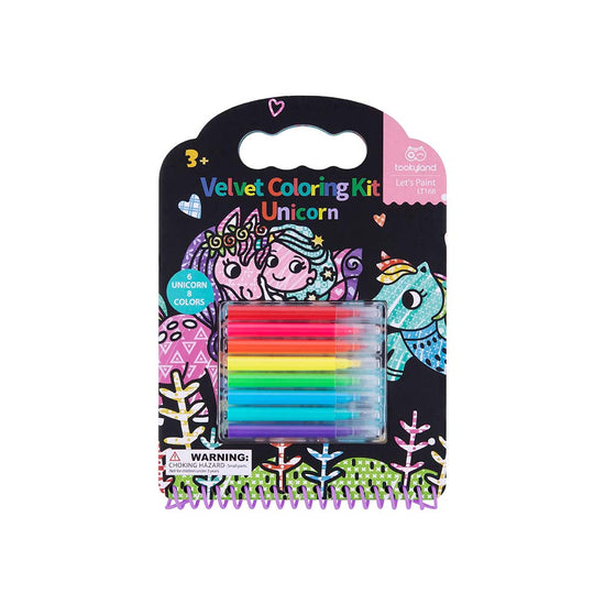 TookyToy - Velvet Coloring Kit - Unicorn