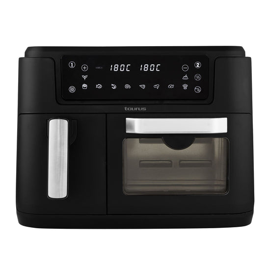 Taurus Air Fryer Dual Zone Digital Non-Stick Black 9.5L 2400W 973936