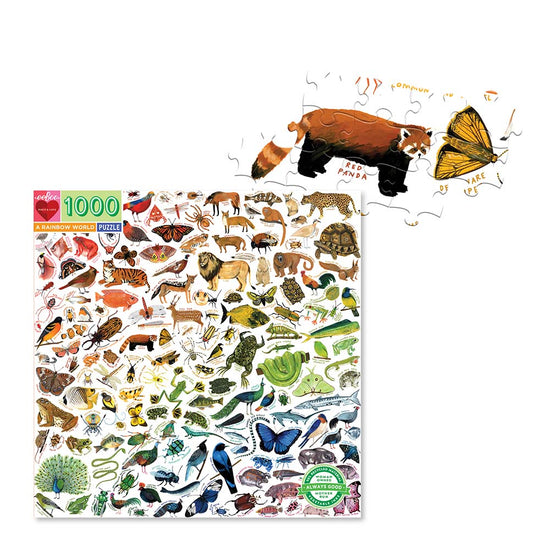 eeBoo - A Rainbow World 1000 Piece Puzzle