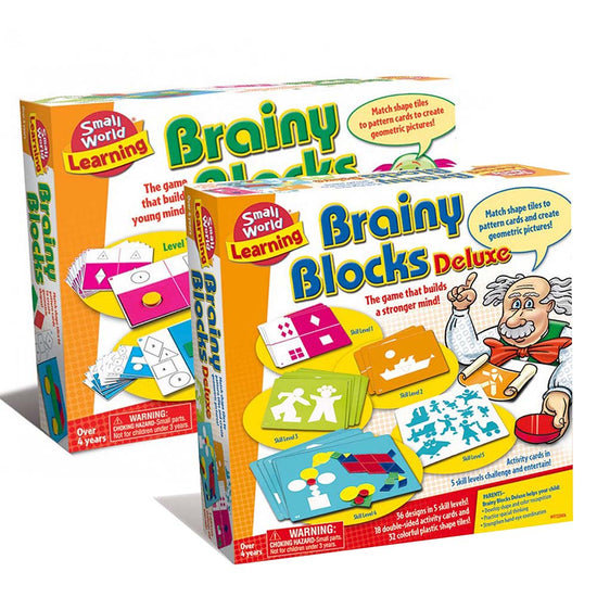 Small World Learning - Brainy Blocks & Deluxe Blocks Bundle