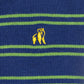 Swole Panda Bamboo Socks Green & Teal Striped