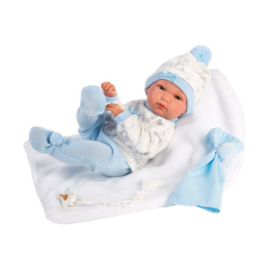 Llorens - Baby Boy Doll & Blanket - 35cm