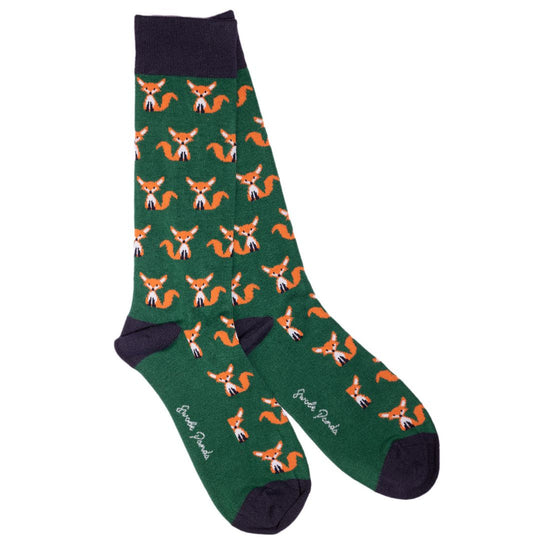 Swole Panda Fox Bamboo Socks 3 Pairs 4-7