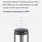 Homemax 50L Round S/S Sensor Bin HSB004