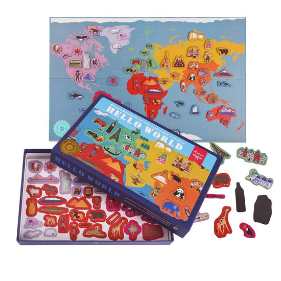 Mideer - Magnetic Puzzle - Hello World - 148pcs