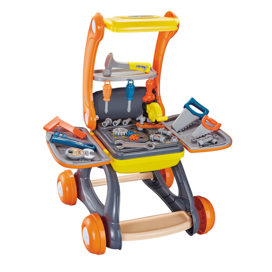Cogo - 2-in-1 Pretend & Play Transformable Tool Cart - Tool Bench