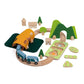 Classic World - Pretend & Play - Wooden Train Set - Forest 40 Piece