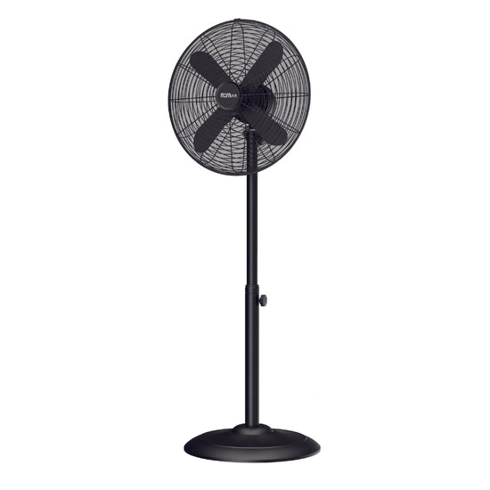 Alva 40cm Metal Telescopic Pedestal Fan 1.2M Tall (Matte Black) ACS201B
