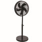 Alva 40cm Drum Telescopic Pedestal Fan (Matte Black) ACS207