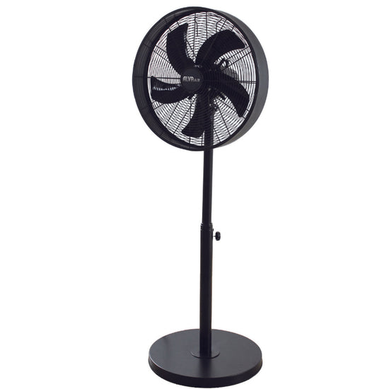 Alva 40cm Drum Telescopic Pedestal Fan (Matte Black) ACS207
