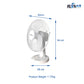 Alva 40cm Plastic Desk Fan (White) ACS209