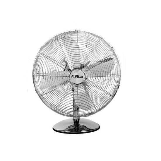 Alva 30cm Metal Desk Fan (Chrome) ACS211