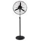 Alva 65cm Industrial Pedestal Fan Metal Telescopic (Matt Black) ACS601