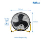 Alva 50cm Floor Fan - High Velocity Matt Black ACS603