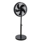 Alva 40cm Drum Telescopic Pedestal Fan (Matte Black) ACS207