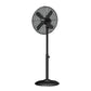 Alva 40cm Metal Telescopic Pedestal Fan 1.2M Tall (Matte Black) ACS201B