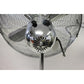 Alva 40cm Chrome Telescopic Pedestal Fan 1.2M Tall (Silver) ACS201