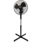Alva 40cm Plastic Telescopic Pedestal Fan (Black) ACS200