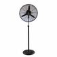Alva 50cm Industrial Pedestal Fan Metal Telescopic (Matt Black) ACS600