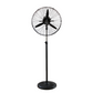 Alva 50cm Industrial Pedestal Fan Metal Telescopic (Matt Black) ACS600