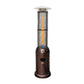 Alva Circular Glass Tube Gas Patio Heater - 2.1m - Tall Hammertone GHP26