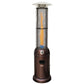 Alva Circular Glass Tube Gas Patio Heater - 2.1m - Tall Hammertone GHP26