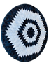 Black and White Nguni Cow Hide Designer Rug/Carpet