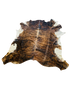 Brown and white Brindle cowhide rug the hide shop