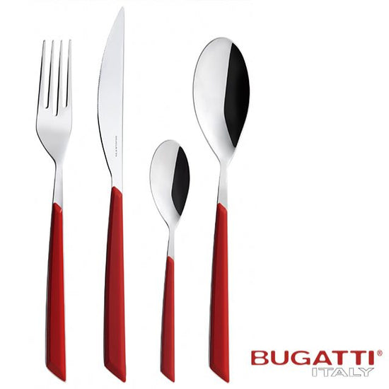 Bugatti Grace 24pc Cutlery Set Red GR3U-005F52