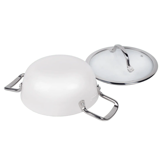 Snappy Chef 22cm Superlight Casserole, White CICW022