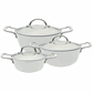 Snappy Chef Superlight Cast Iron Combo, White SCSW003