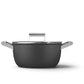 Smeg Non-Stick Casserole Dish Cookware Black 24cm CKFC2411BLM