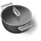 Smeg Non-Stick Casserole Dish Cookware Black 24cm CKFC2411BLM